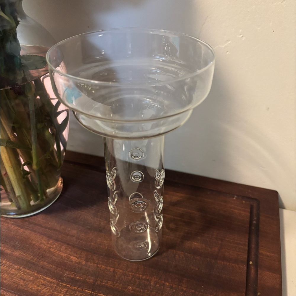 Elegant Clear Glass Vase